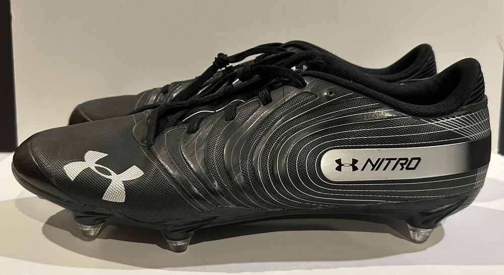 Under Armour Nitro Football Cleat Men's Black Size 14 Worn Once